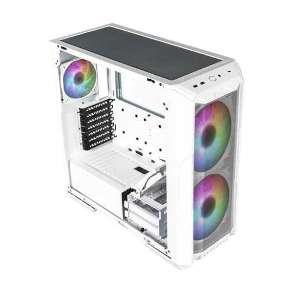 COOLER MASTER HAF 500 ARGB EATX Mid Tower Cabinet (White) – TechCure India