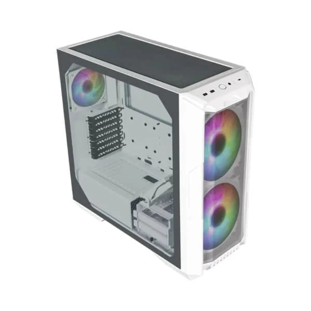 COOLER MASTER HAF 500 ARGB EATX Mid Tower Cabinet (White) – TechCure India