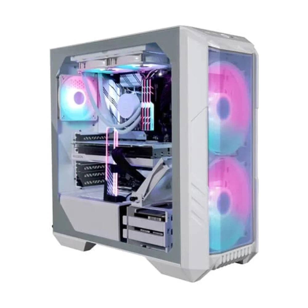 COOLER MASTER HAF 500 ARGB EATX Mid Tower Cabinet (White) – TechCure India