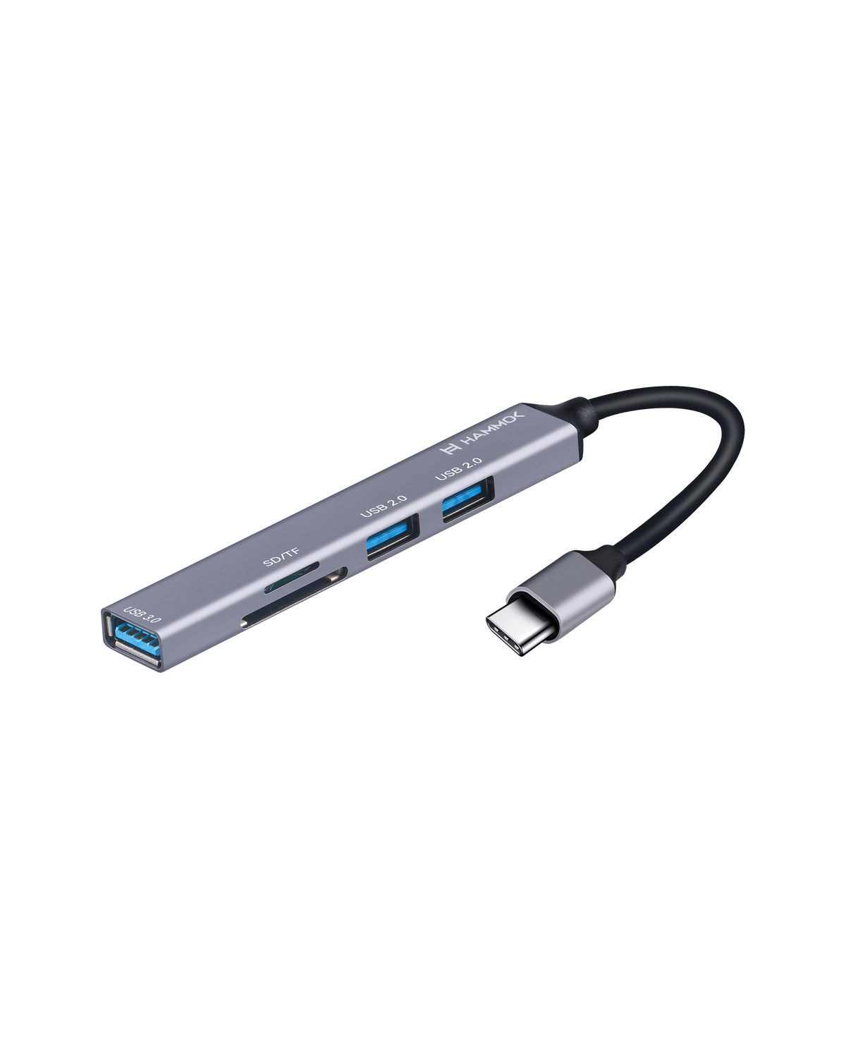 Hammok Bruce 5-Port USB-C Hub with SD/TF Card Reader — TechCure India
