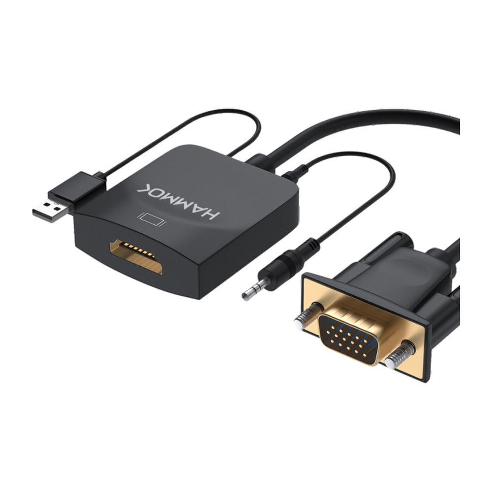 Hammok Simon VGA to HDMI Converter with Audio & Power