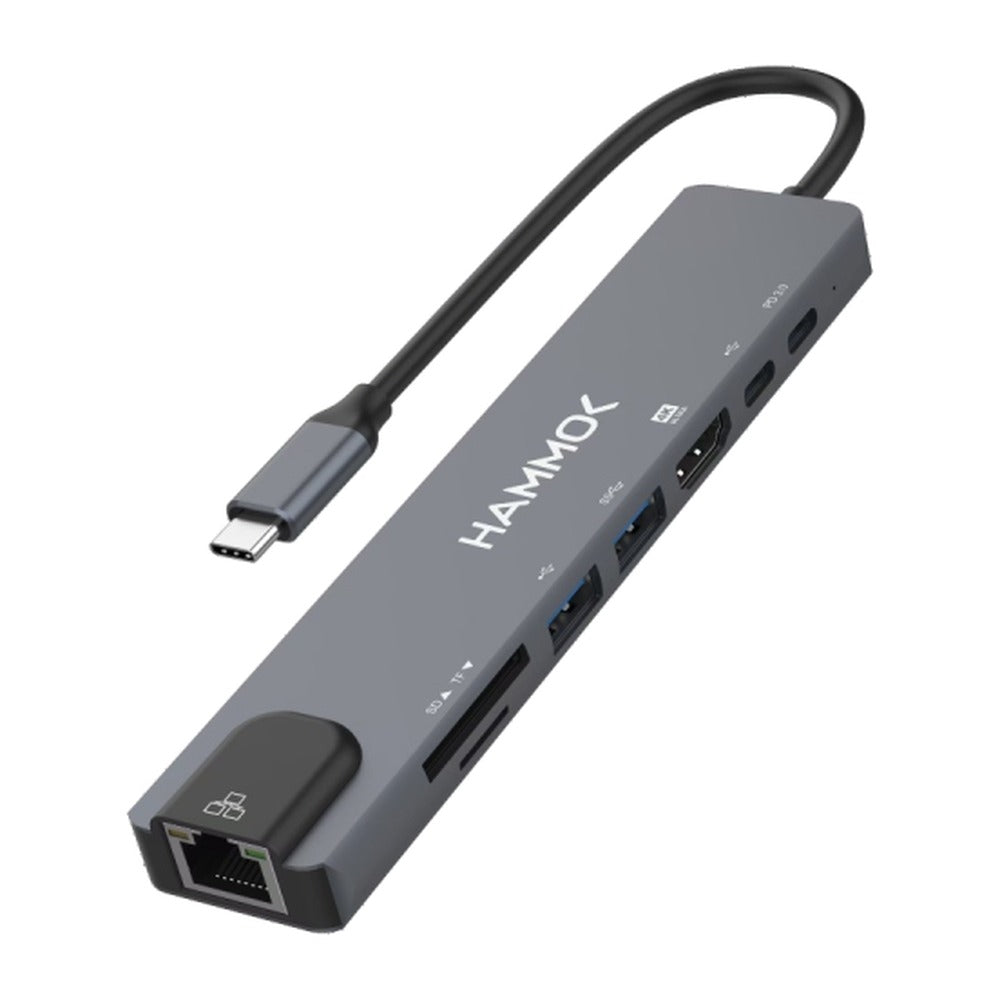 Hammok Smash 8-in-1 USB-C Hub with 4K HDMI, RJ45 & PD 100W