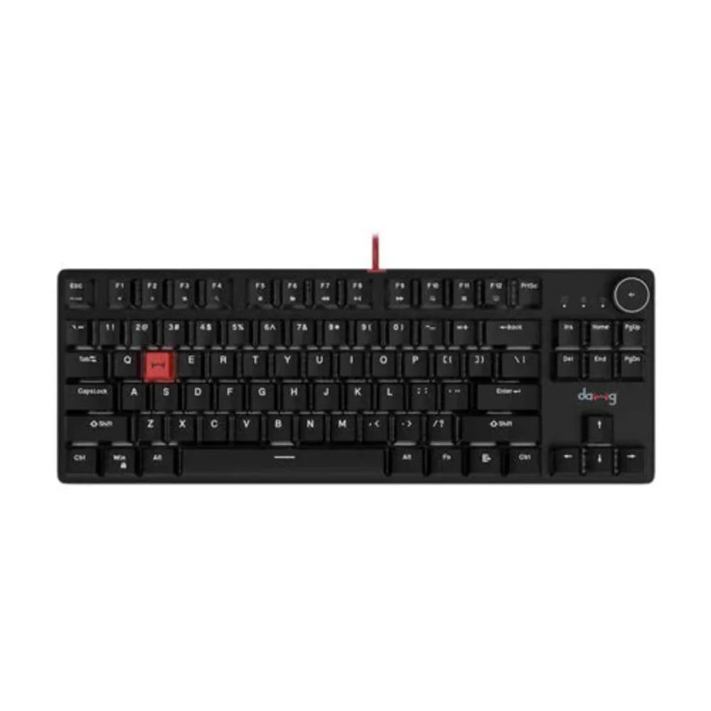 DAWG Highkey 373 80% Wired Mechanical Gaming Keyboard ( Black ) ( Blue Glacier Switch ) - 2