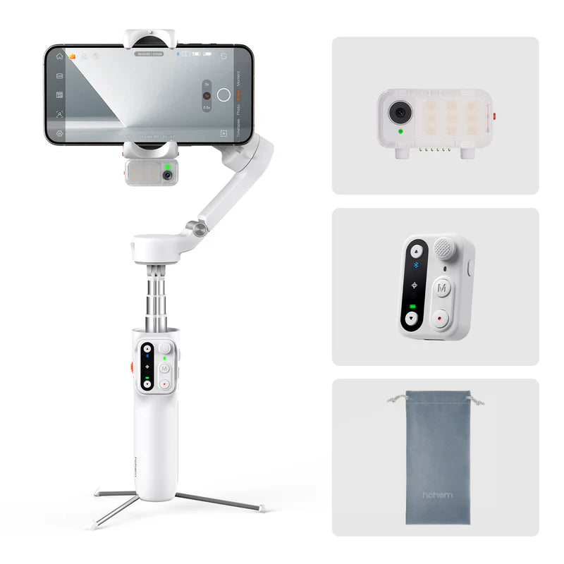 hohem iSteady V3 Foldable iPhone Gimbal Stabilizer – TechCure India
