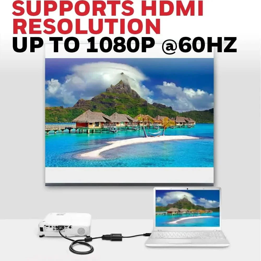 Honeywell 3in1 HDMI to VGA, 3.5mm Audio Jack & Micro USB Port, 1080p@60Hz HDMI Resolution & 6.75GB Transfer Speed, VGA Resolution 1920x1200P@60Hz, Compatible with-LED, Laptop, Gaming Console etc-Black – TechCure India