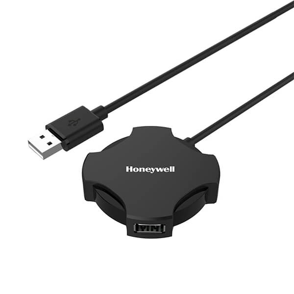 Honeywell 4-In-1 Ultra Slim 2.0 USB Hub (1.2 Meter Cable) – Model HC000011-LAP-NPH-4U-BLK – TechCure India
