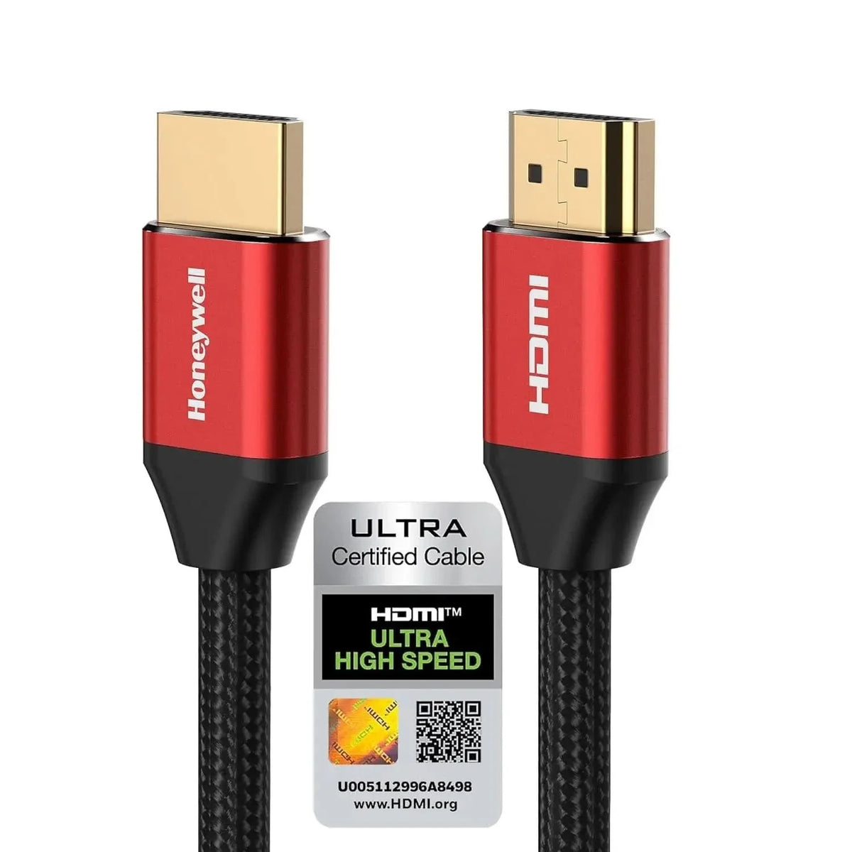 Honeywell HDMI Cable 2.1 with Ethernet, 8k@60Hz, 4k@120Hz UHD Resolution, 5 Mtr(16.4ft), 48 GBPS Transmission Ultra High Speed, Dolby DTS, eARC,3D,Male-to-Male,Compatible with all HDMI-Enabled Devices – TechCure India