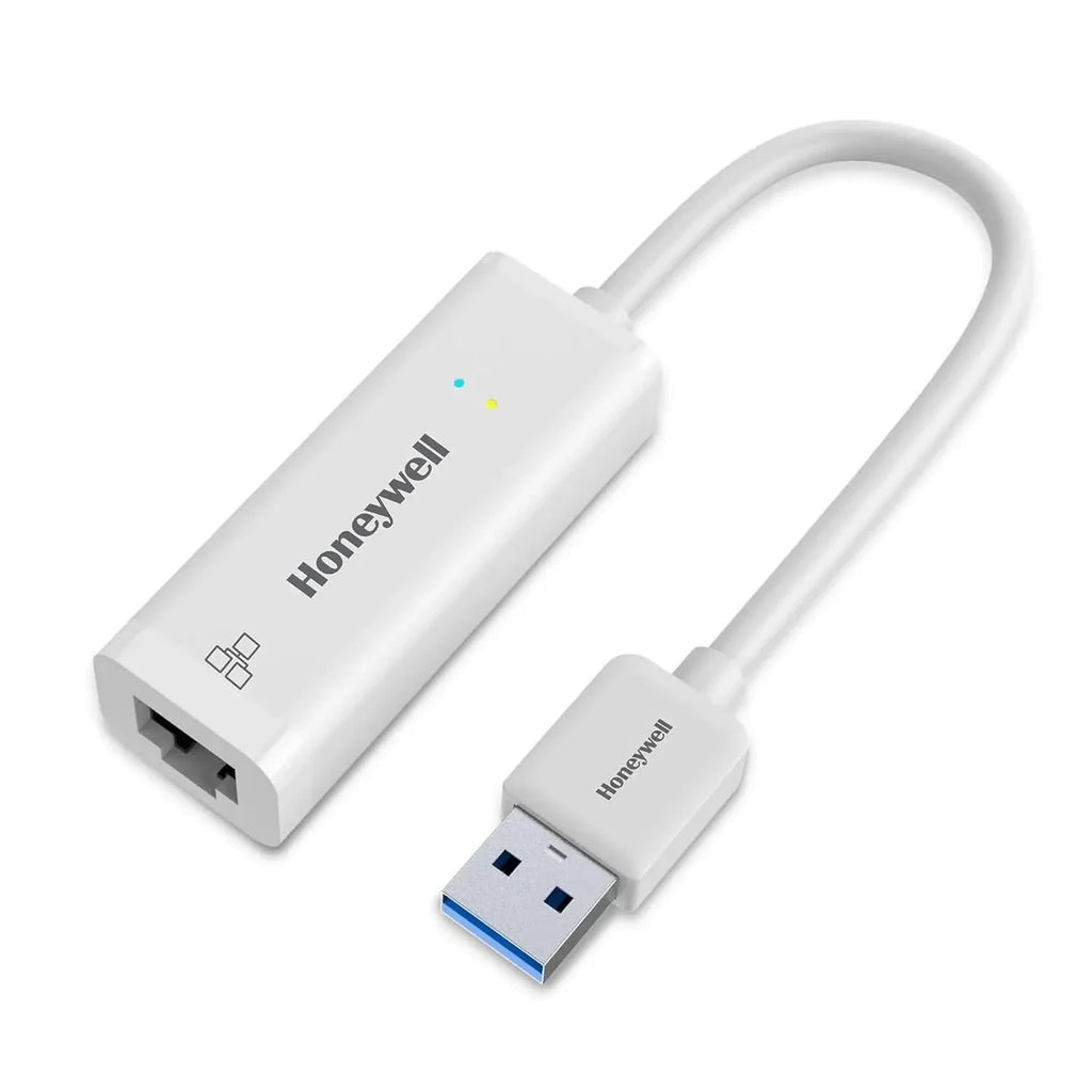 Honeywell High-Speed USB 3.1 to RJ45 Gigabit Ethernet Adapter, 10/100/1000 MBPS Network LAN Speed, for Laptop, Desktop, Gaming Console, Ultrabook, Chromebook, Plug & Play, 3 Yrs Manufacturer Warranty – TechCure India