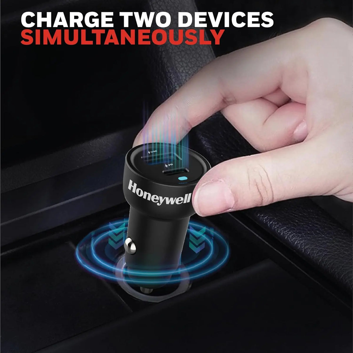 Honeywell Micro CLA 38W PD Smart Car Charger, 1XType C… – Model HC000052/CHG/CLA/BLK/PD/38W – photo 3 – TechCure India
