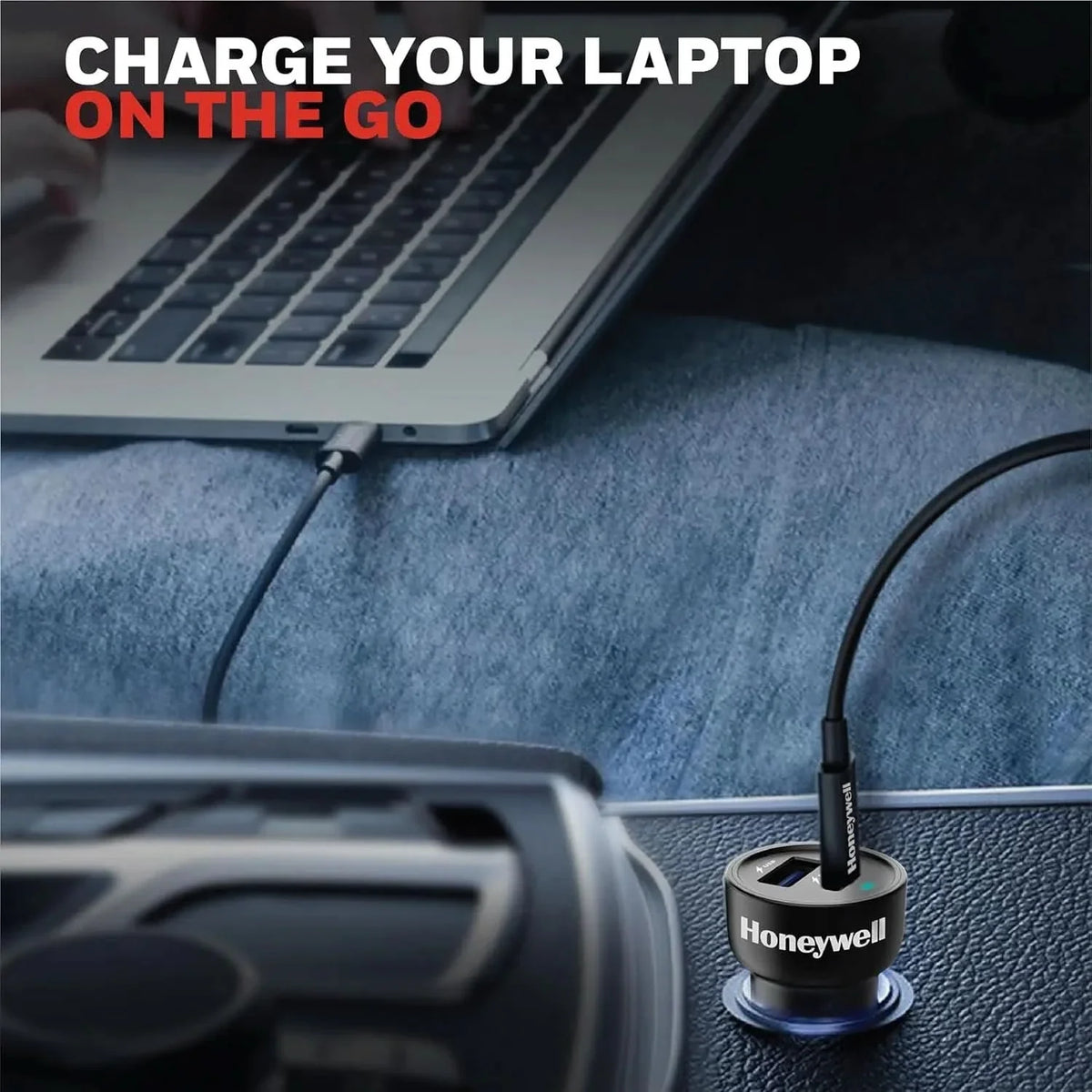 Honeywell Micro CLA 83W PD Smart Car Charger, 65W Type C PD & 18W USB A Port, Ultra-Fast Charging, Compatible with All Car for iPhone, Smartphones, Laptops, Tablets, 3 Years Manufacturer Warranty – TechCure India