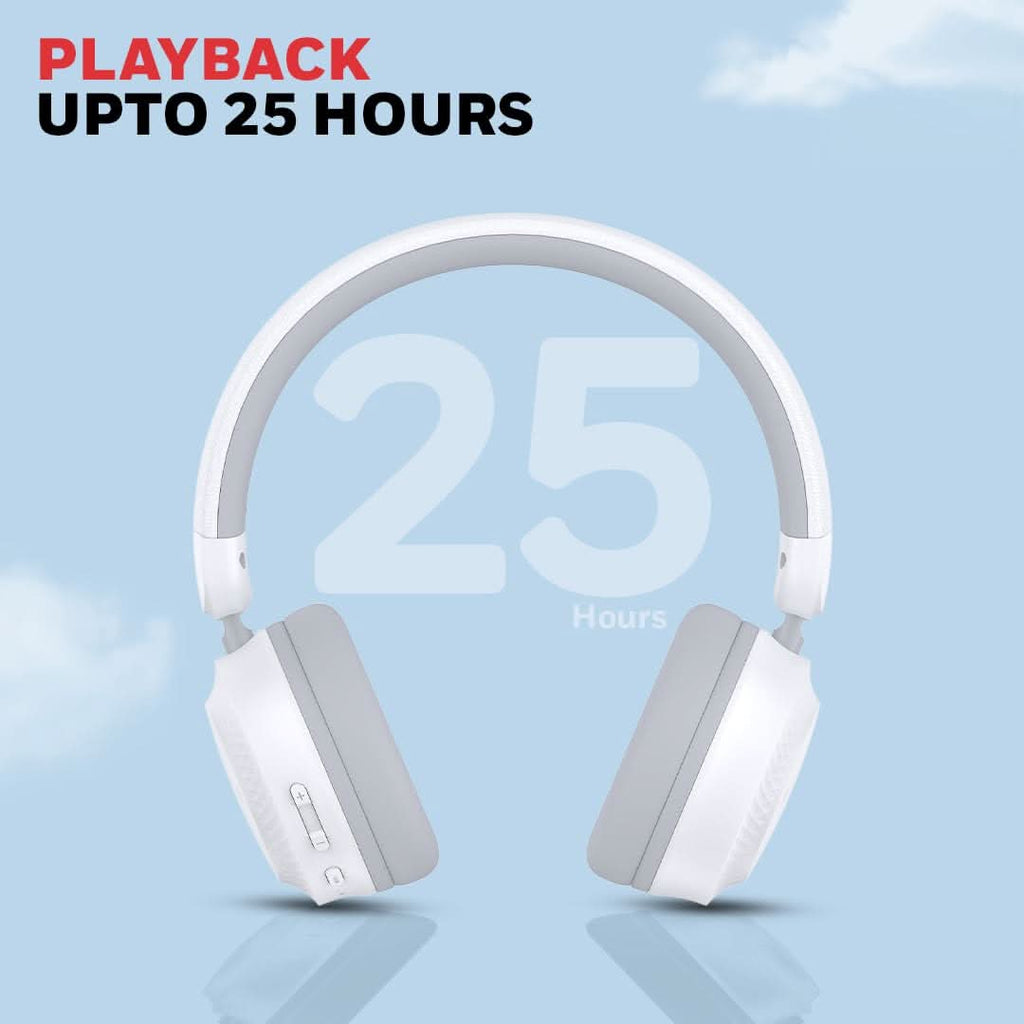 Honeywell Moxie V20 Bluetooth 5.4 Wireless On-Ear Headphones with Mic, ENC Noise Reduction, 25H Playback, Deep Bass, IPX4, AUX Support, 40ms Low Latency Gaming Mode, Stereo Sound, Padded Cushions – TechCure India