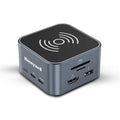 Honeywell New Launch 12-in-1 Type C Dock with 4K HDMI, MagSafe Wireless 15W, 4xUSB Ports PD 100W, Mic, Ethernet & Audio Port, SD & MicroSD Slot, All Type C Devices, Windows/MacBook – TechCure India