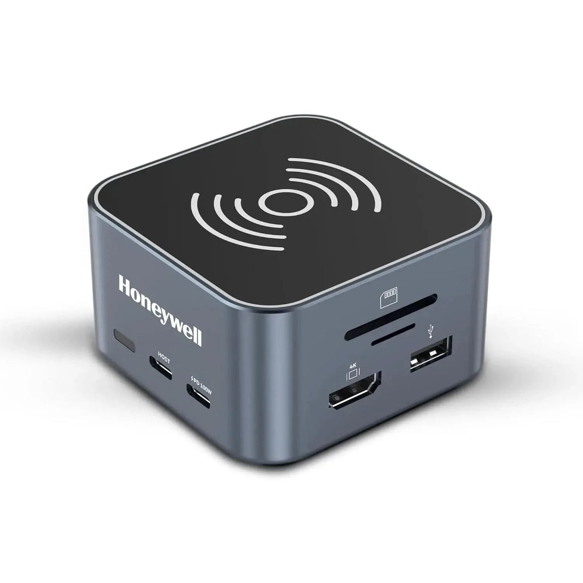 Honeywell New Launch 12-in-1 Type C Dock with 4K HDMI, MagSafe Wireless 15W, 4xUSB Ports PD 100W, Mic, Ethernet & Audio Port, SD & MicroSD Slot, All Type C Devices, Windows/MacBook – TechCure India