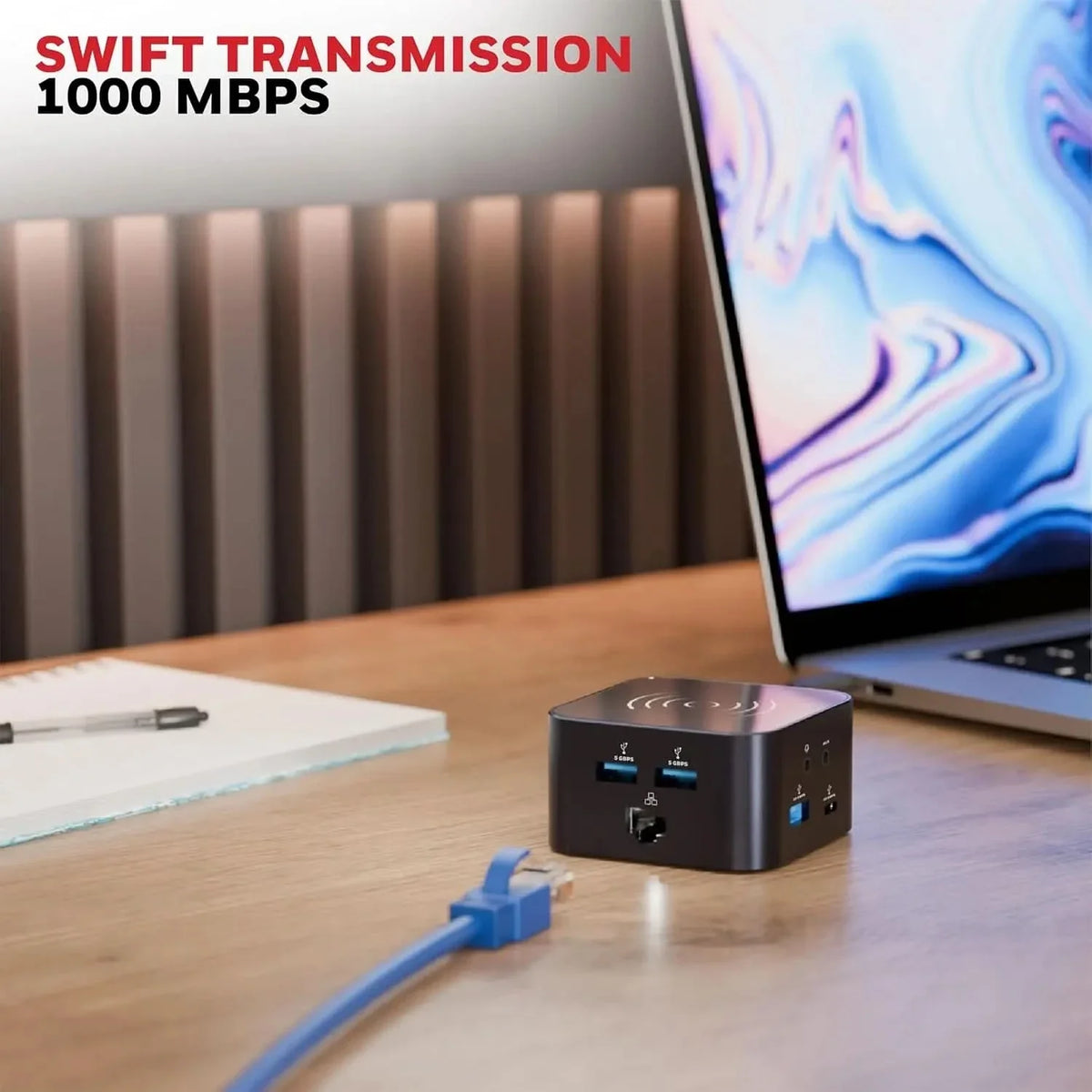Honeywell New Launch 12-in-1 Type C Dock with 4K HDMI, MagSafe Wireless 15W, 4xUSB Ports PD 100W, Mic, Ethernet & Audio Port, SD & MicroSD Slot, All Type C Devices, Windows/MacBook – TechCure India