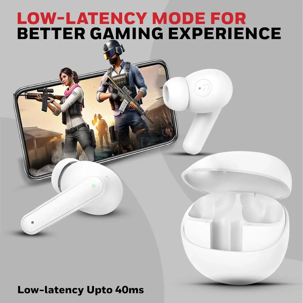 Honeywell New Launched Moxie V1400 Bluetooth v5.4 TWS in-Ear Earbuds, ENC with 4 Mics for HD Calling, 45H Battery Life, Stereo Sound, Deep Bass, IPX4, 40ms Low Latency Gaming Mode White – TechCure India
