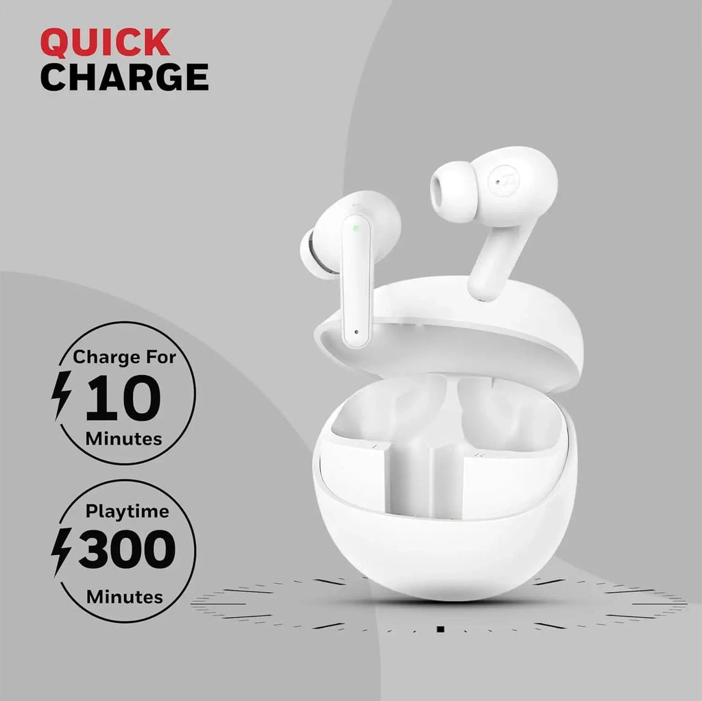 Honeywell New Launched Moxie V1400 Bluetooth v5.4 TWS in-Ear Earbuds, ENC with 4 Mics for HD Calling, 45H Battery Life, Stereo Sound, Deep Bass, IPX4, 40ms Low Latency Gaming Mode White – TechCure India
