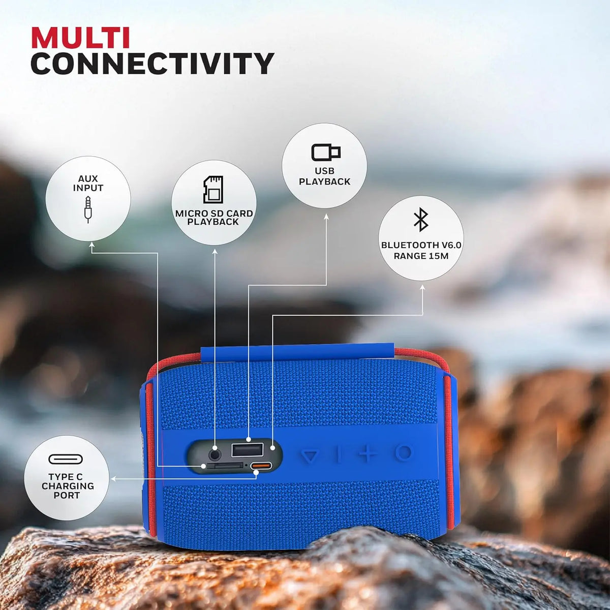 Honeywell Suono P310 Bluetooth 6.0 Speaker, 10W, Deep Bass Dual Radiators – photo 4 – TechCure India