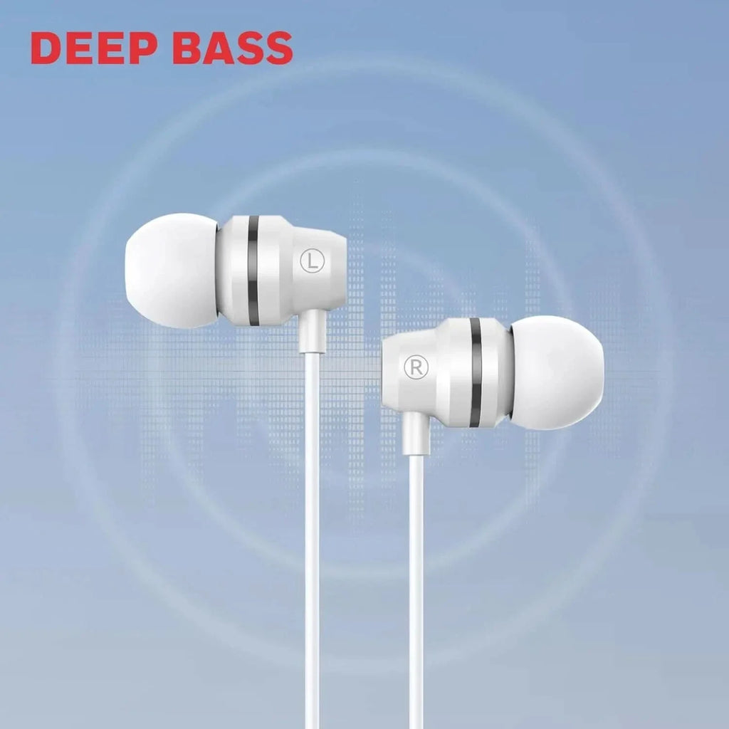 Honeywell Suono P60 Wired Earphones with Built in Mic, 10mm*2 Drivers, Passive Noise Cancellation, Deep Bass & Clear Sound, Ultra HD Mic Quality, Type C Compatible, Voice Assistant Enabled, 1.2 Mtr – TechCure India