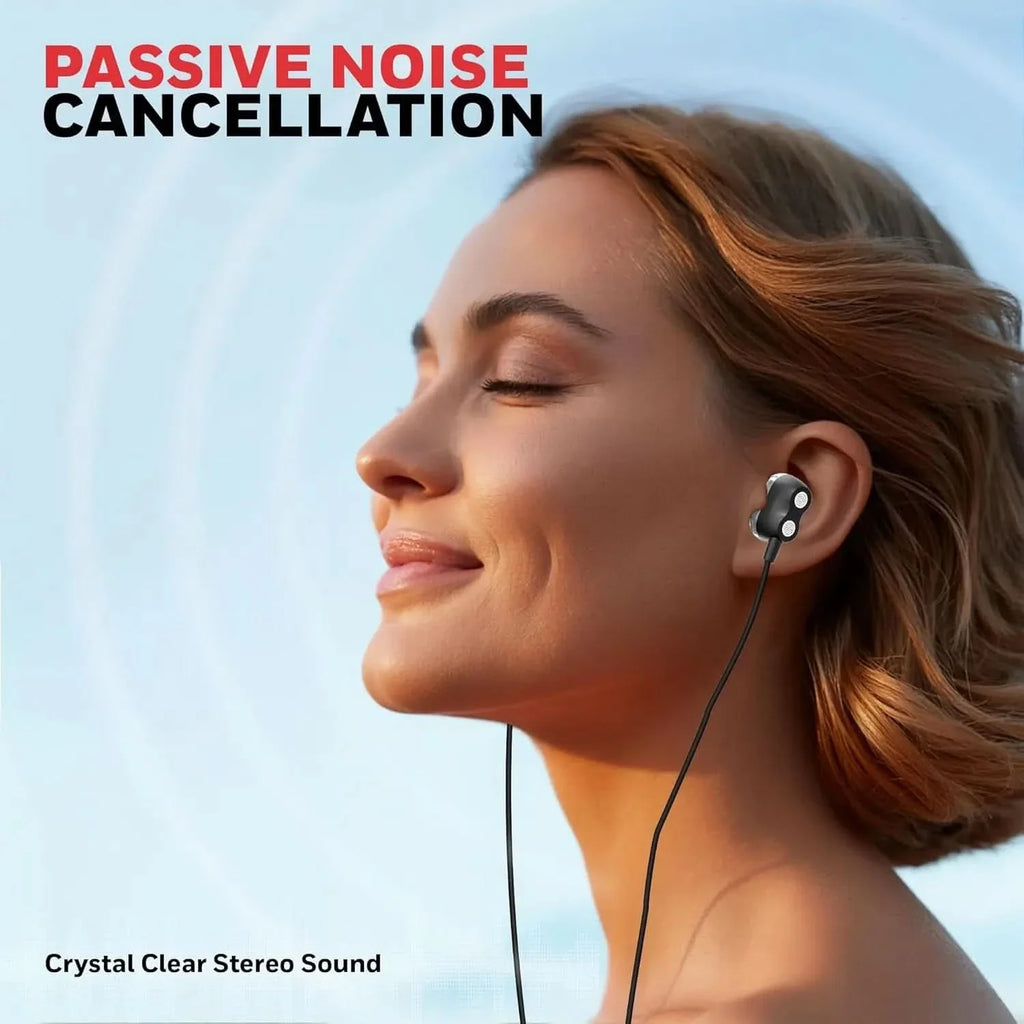 Honeywell Suono P80 Wired Gaming In Ear Earphones with Built-in Mic, 8mm*4 Drivers, IPX4, Noise Cancelling and ultra HD Mic, HD Sound & Clear Audio, Type C Compatible, Voice Assistant Enabled, 1.3 Mtr – TechCure India