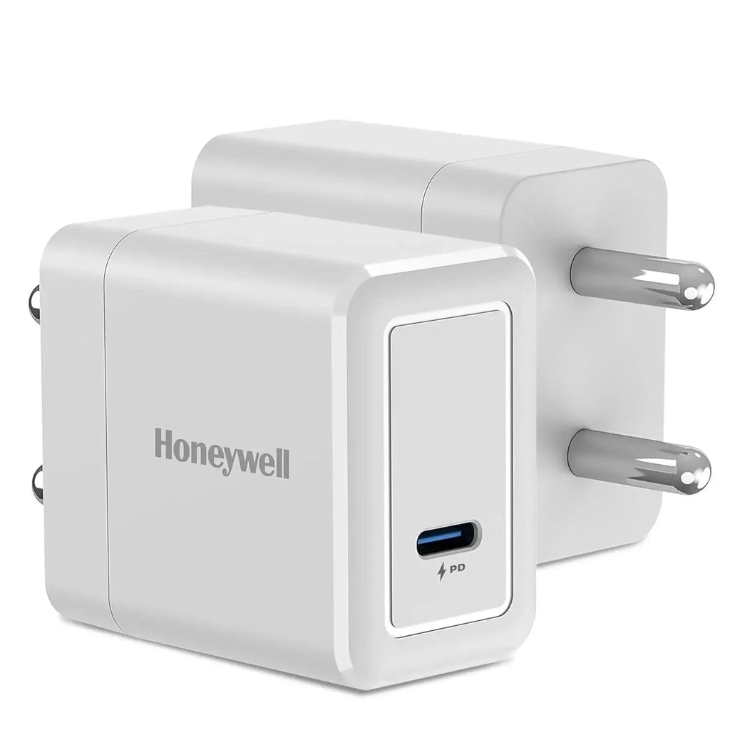 Honeywell Zest Charger PD20W, Type C Ultra-Fast Wall Charger with PPS Support, BIS Certified, Compatible with iPhone, iPad, Samsung, Oneplus, Smartphones, Tablets, TWS, Bluetooth Speaker – TechCure India