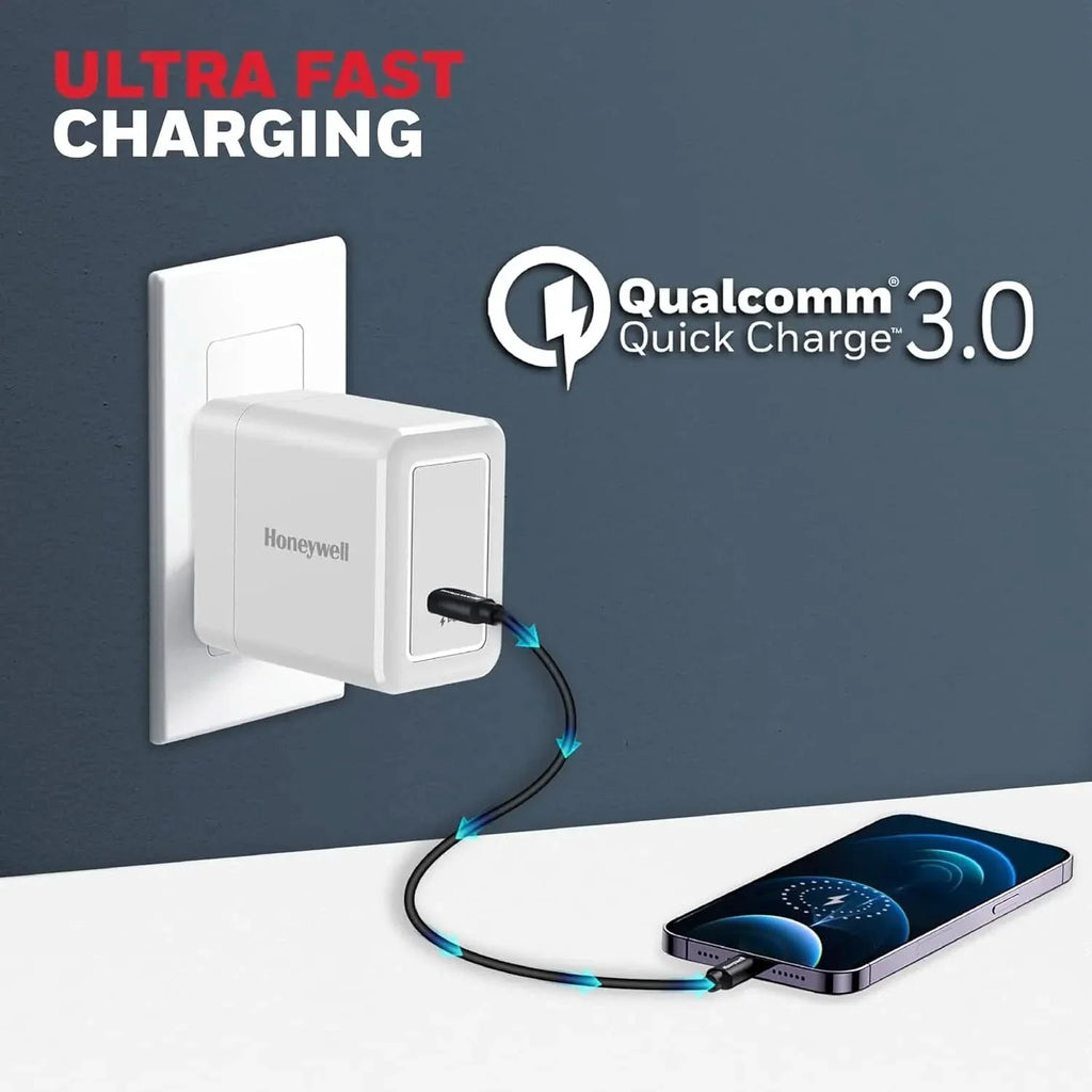 Honeywell Zest Charger PD20W, Type C Ultra-Fast Wall Charger with PPS Support, BIS Certified, Compatible with iPhone, iPad, Samsung, Oneplus, Smartphones, Tablets, TWS, Bluetooth Speaker – TechCure India