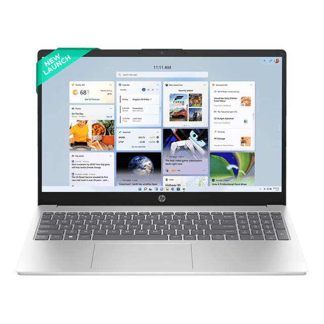 HP 15-FC0499AU 15.6 Inch FHD Laptop, AMD Ryzen 3 7320U, 8GB RAM, 512GB SSD, Windows 11 Home, Microsoft Office 2024, Silver – TechCure India