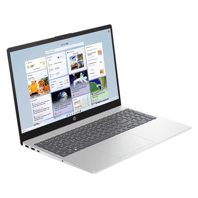 HP 15-FC0499AU 15.6 Inch FHD Laptop, AMD Ryzen 3 7320U, 8GB RAM, 512GB SSD, Windows 11 Home, Microsoft Office 2024, Silver – TechCure India