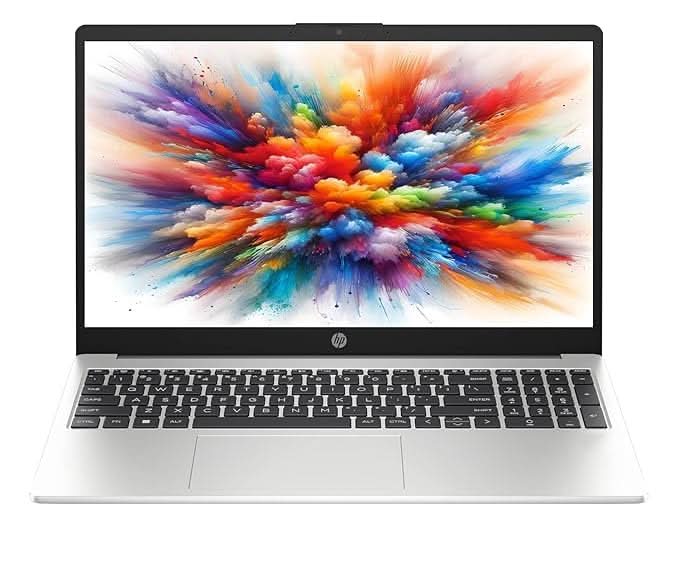 HP 250R G10 D2HA9AT 15.6 Inch FHD Laptop, Intel Core 3 100U, 8GB RAM, 512GB SSD, DOS, Silver – TechCure India
