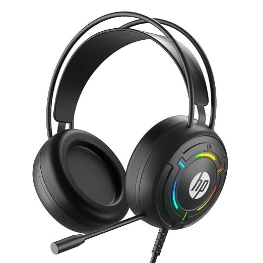 HP G370 Wired Gaming Headset, 360 Degree Omnidirectional Noise-Canceling Microphone, RGB Lighting, Multi-Platform Compatibility – TechCure India