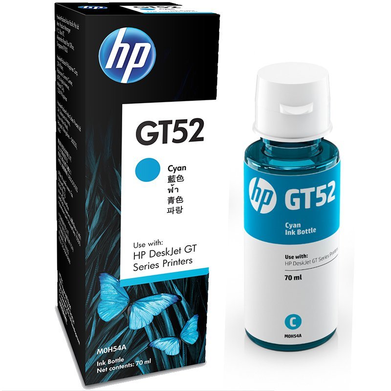 HP Gt52 Cyan Ink Cartridge