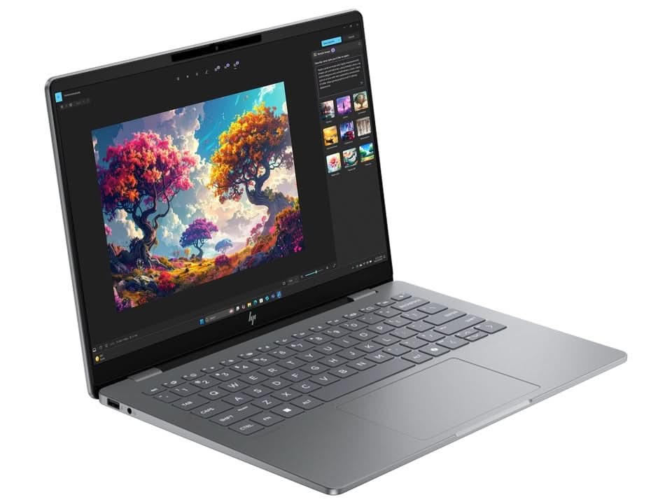 HP OmniBook 7 Laptop AI 14-FR0116TU, Intel Core Ultra 7 - 255H, Windows 11 Home, 32 GB RAM, 1 TB SSD, 14 inch, 3K OLED, 120 Hz, 1.41 kg, Silver – TechCure India