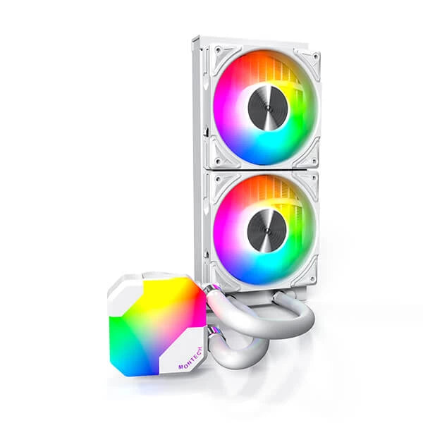 Montech HyperFlow ARGB 240 CPU Liquid Cooler (White) – TechCure India