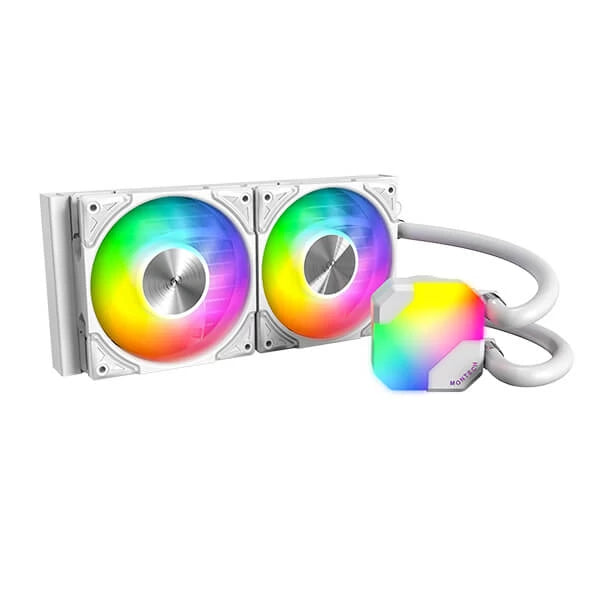 Montech HyperFlow ARGB 240 CPU Liquid Cooler (White) – TechCure India