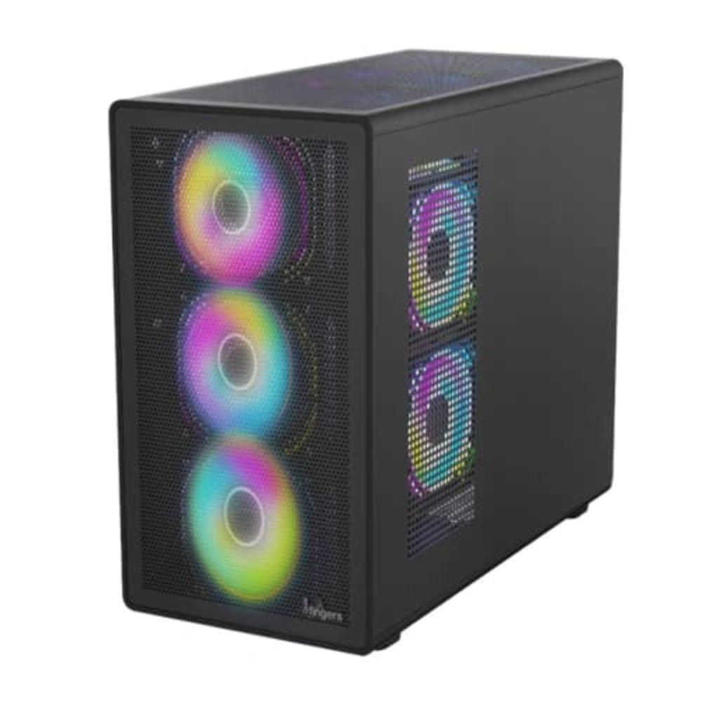 FINGERS HyperHawk RGB MATX Mini Tower Cabinet ( Black ) - 3