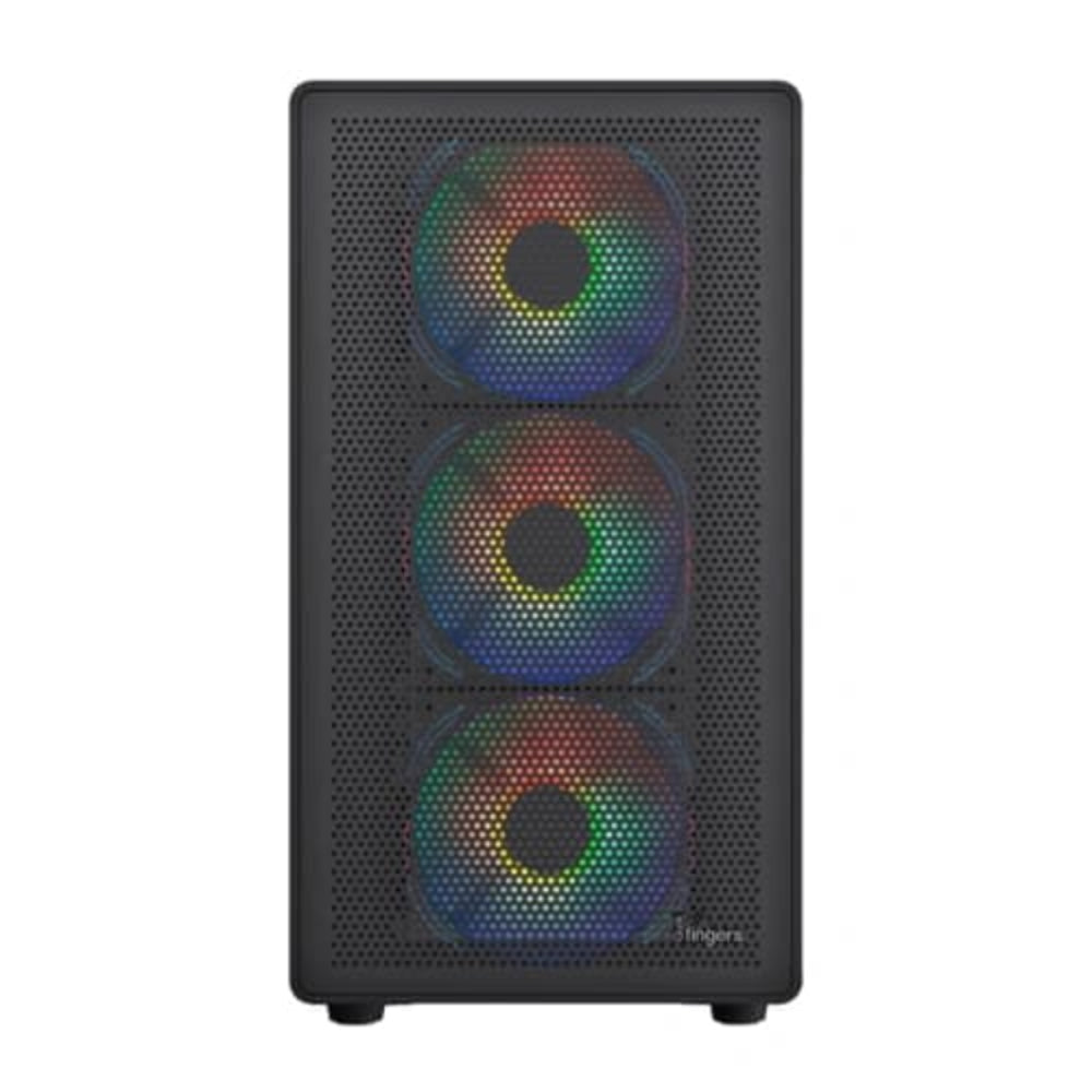 FINGERS HyperHawk RGB MATX Mini Tower Cabinet ( Black ) - 2