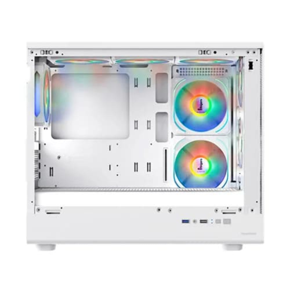 FINGERS HyperHawk RGB MATX Mini Tower Cabinet ( White ) - 3
