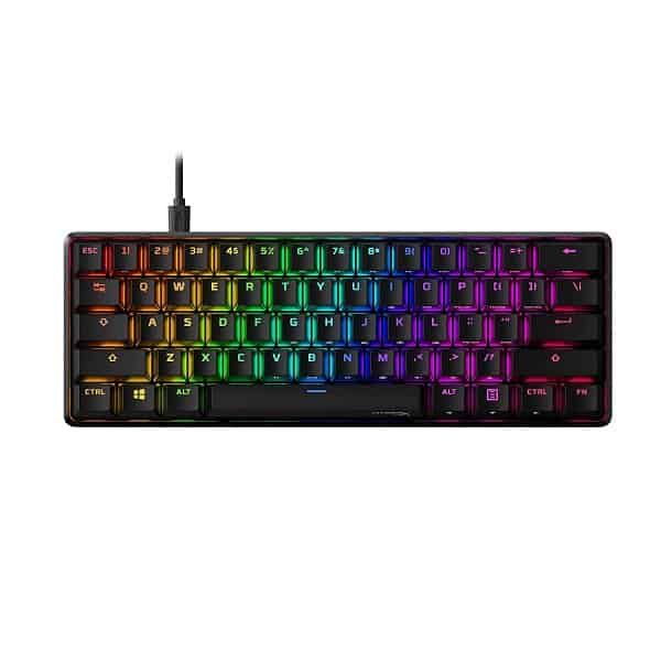HYPERX Alloy Origins 60% RGB Mechanical Gaming Keyboard ( Black ) ( Aqua Tactile Switch ) – TechCure India