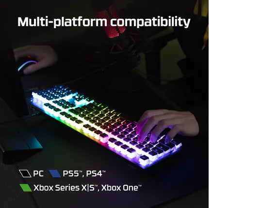 HYPERX Alloy Origins Full Size RGB Mechanical Gaming Keyboard (HyperX Aqua Switch) – photo 6 – TechCure India