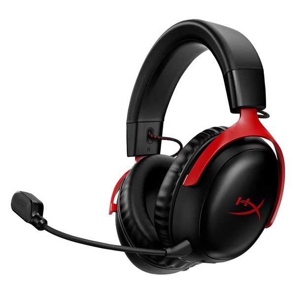 HyperX Cloud III Wireless Gaming Over Ear Headset (Black Red) – TechCure India