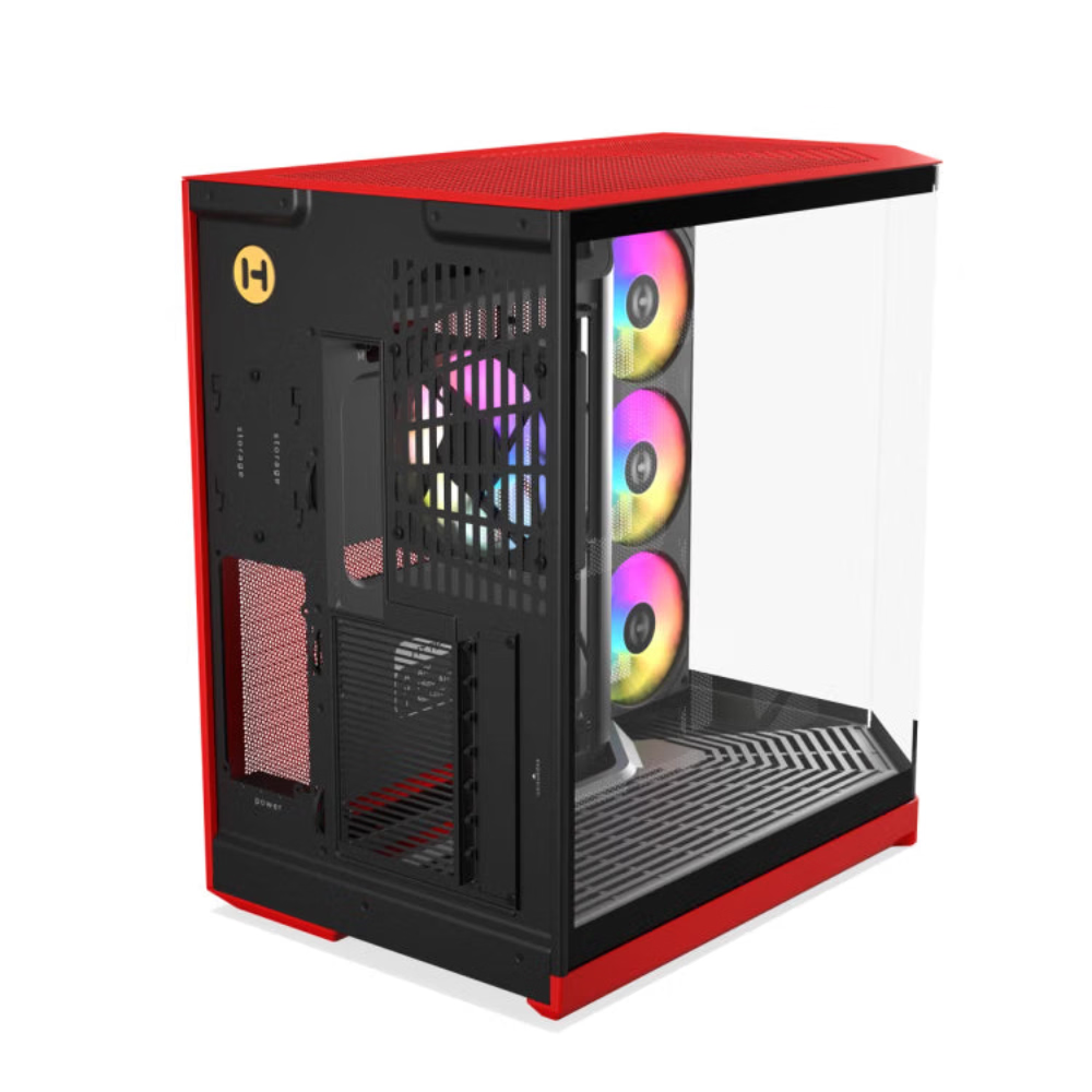 HYTE Y50 Essential Aesthetic RGB EATX Mid Tower Cabinet ( Black Cherry ) – TechCure India
