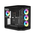 HYTE Y50 Essential Aesthetic RGB EATX Mid Tower Cabinet ( Pitch Black ) – TechCure India