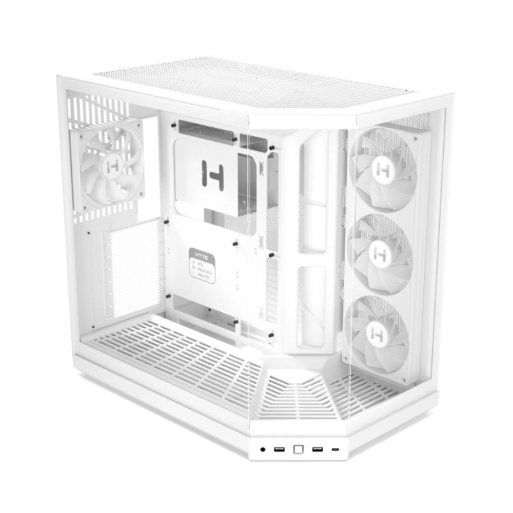 HYTE Y50 Essential Aesthetic RGB EATX Mid Tower Cabinet ( Snow White ) – photo 4 – TechCure India
