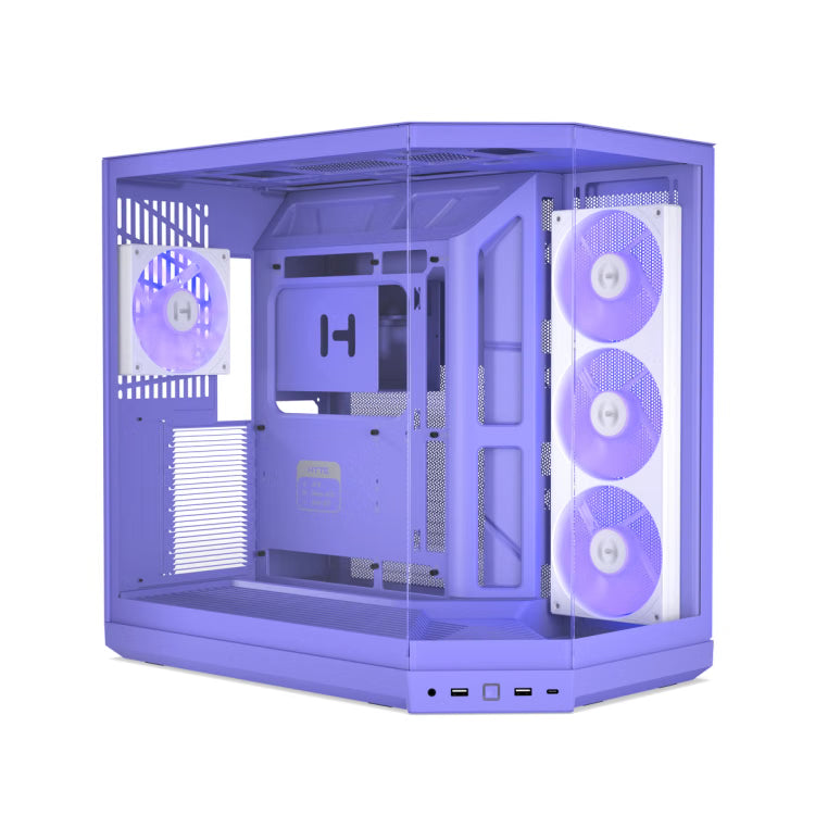 HYTE Y50 Essential Aesthetic RGB EATX Mid Tower Cabinet ( Taro Milk ) – TechCure India