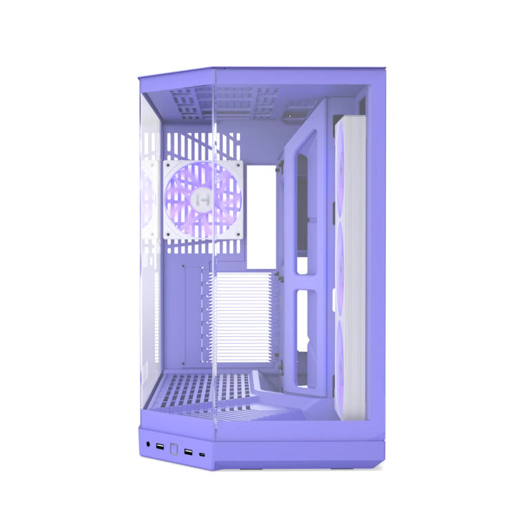 HYTE Y50 Essential Aesthetic RGB EATX Mid Tower Cabinet ( Taro Milk ) – TechCure India