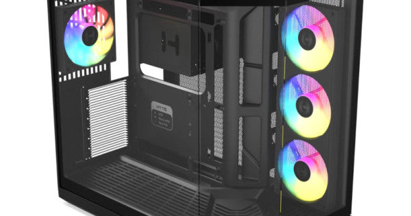 Hyte Y50 RGB MId-Tower Gaming Cabinet - Pitch Black – Model CS-HYTE-Y50RGB-BB – TechCure India
