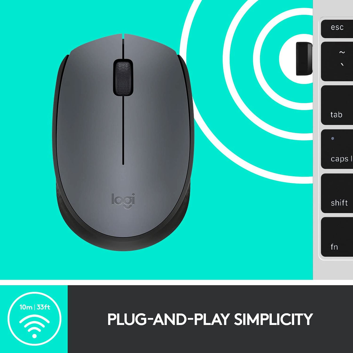LOGITECH M170 WIRELESS MOUSE – TechCure India