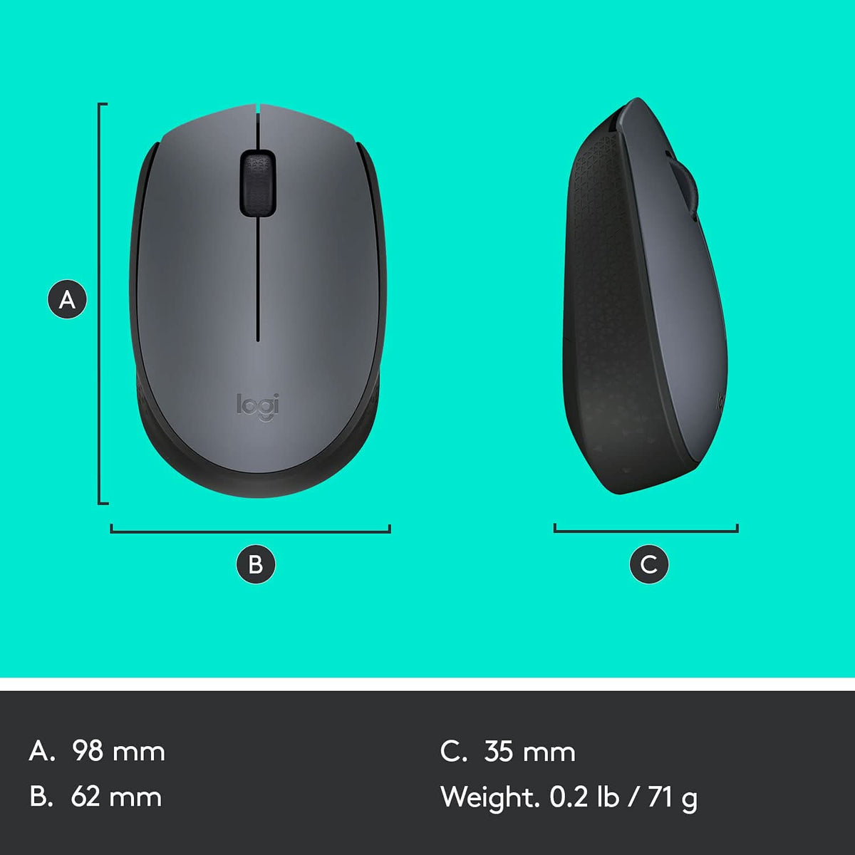 LOGITECH M171 WIRELESS MOUSE – TechCure India