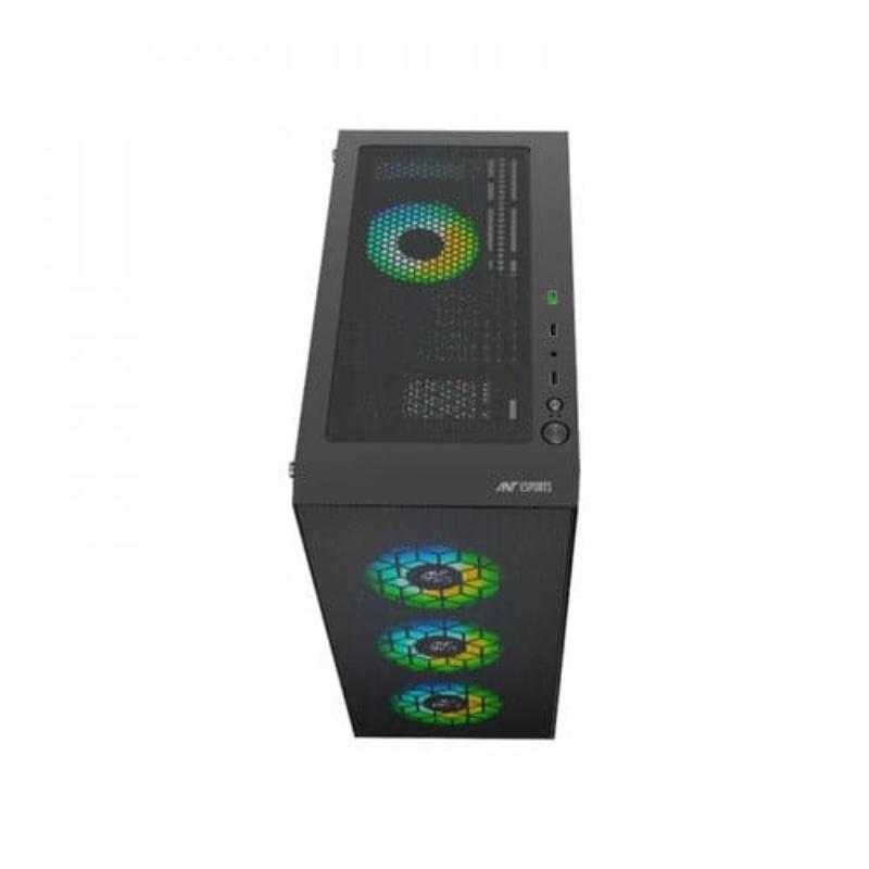 ANT ESPORTS ICE-110 RGB EATX Mid Tower Cabinet (Black) - 3