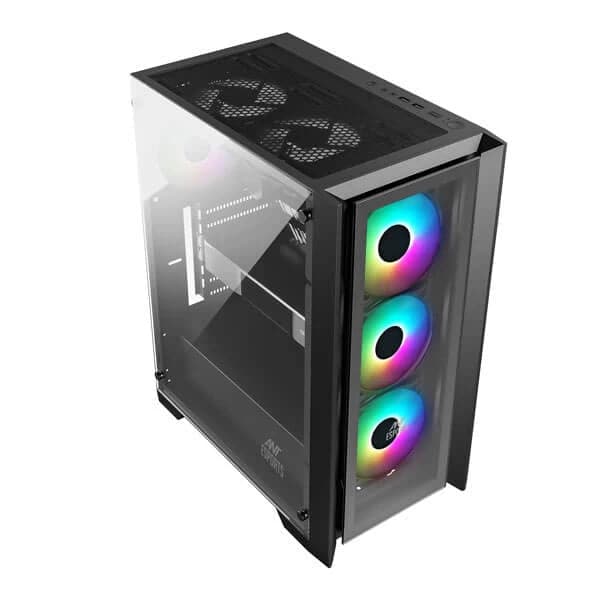 ANT ESPORTS ICE-170 TG ATX Mid Tower Cabinet (Black) - 2