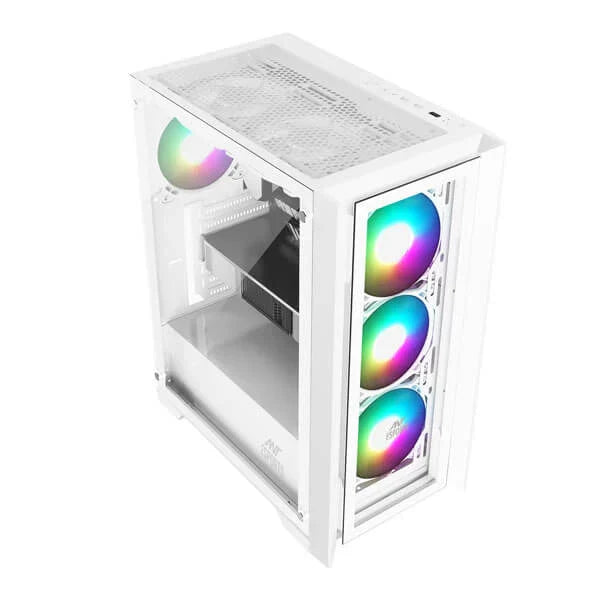 ANT ESPORTS ICE-170 TG ATX Mid Tower Cabinet (White) - 3